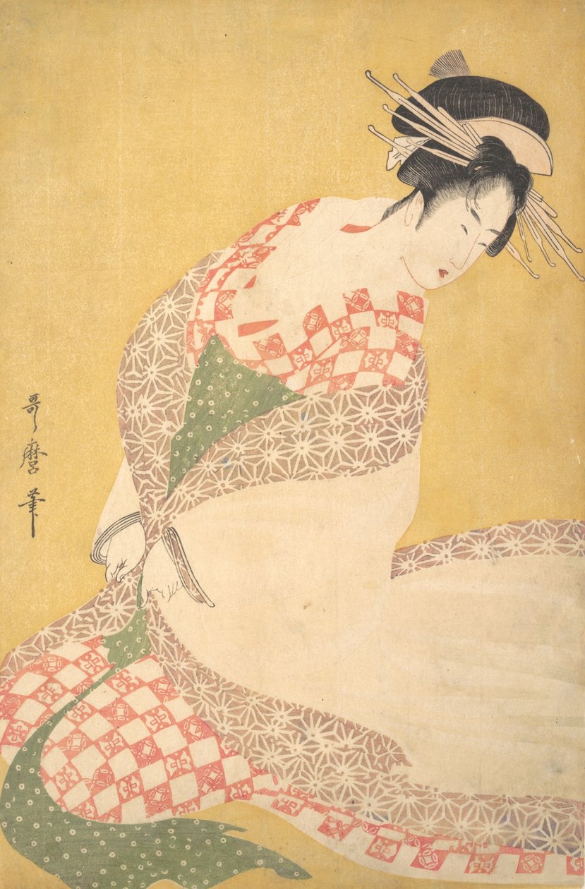 Ulkokuori, n. 1795. tekijältä Kitagawa Utamaro