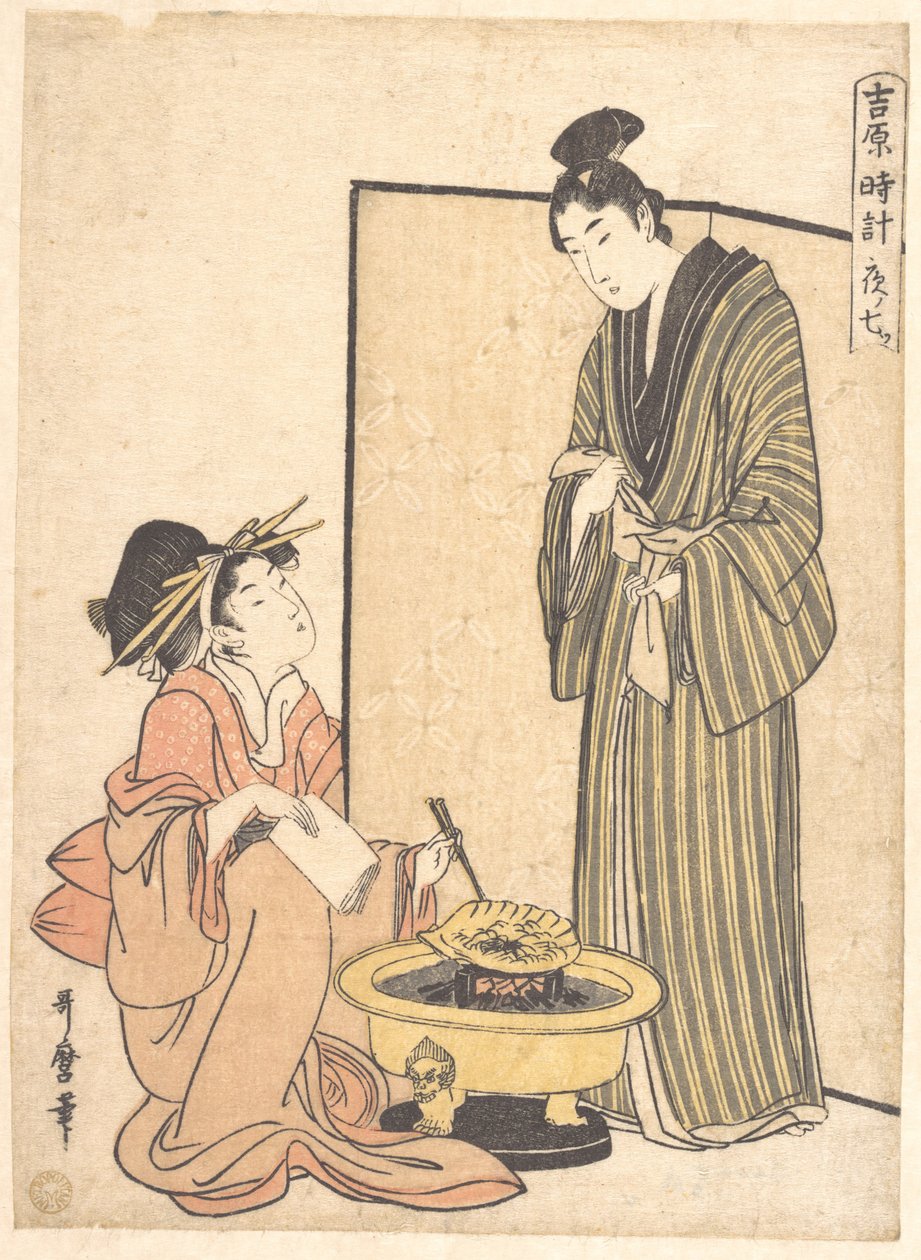 Yön seitsemäs tunti tekijältä Kitagawa Utamaro