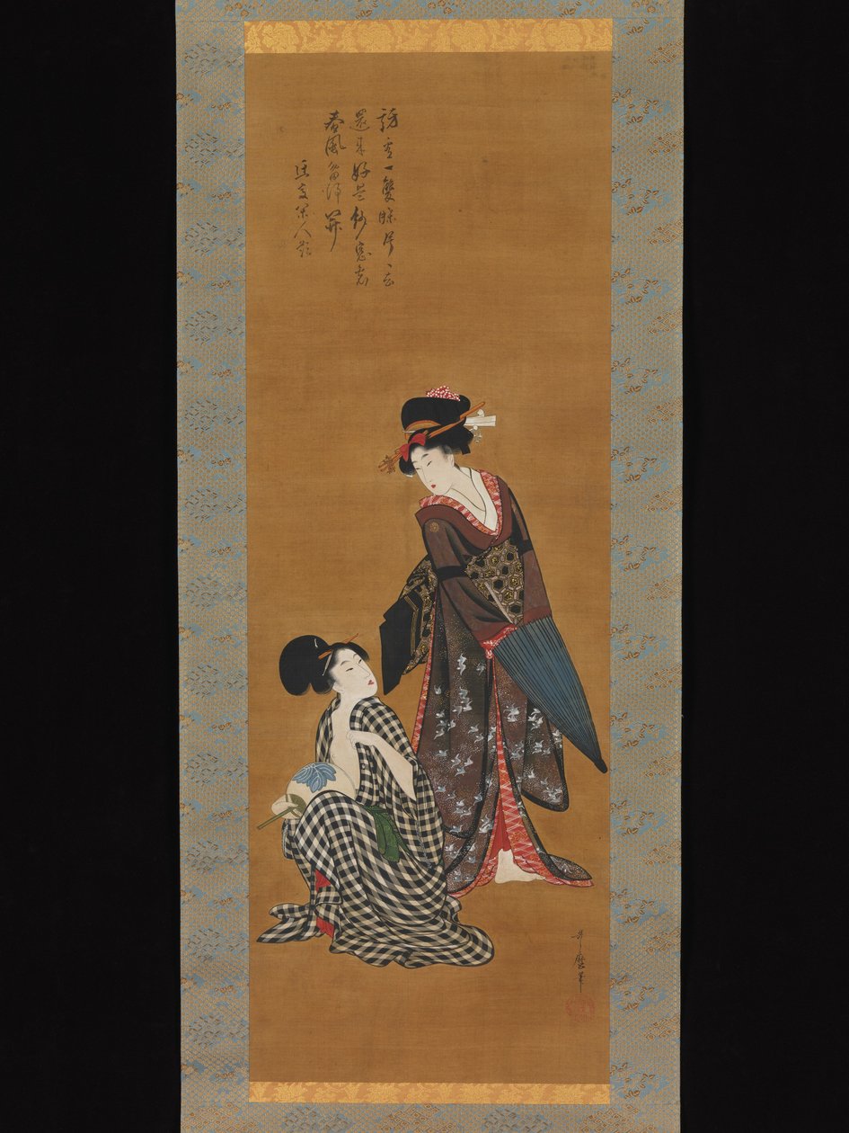 Kaksi kaunotarta tekijältä Kitagawa Utamaro