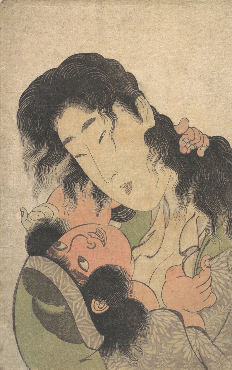 Yamauba leikkii nuoren Kintokin kanssa, n. 1795. tekijältä Kitagawa Utamaro