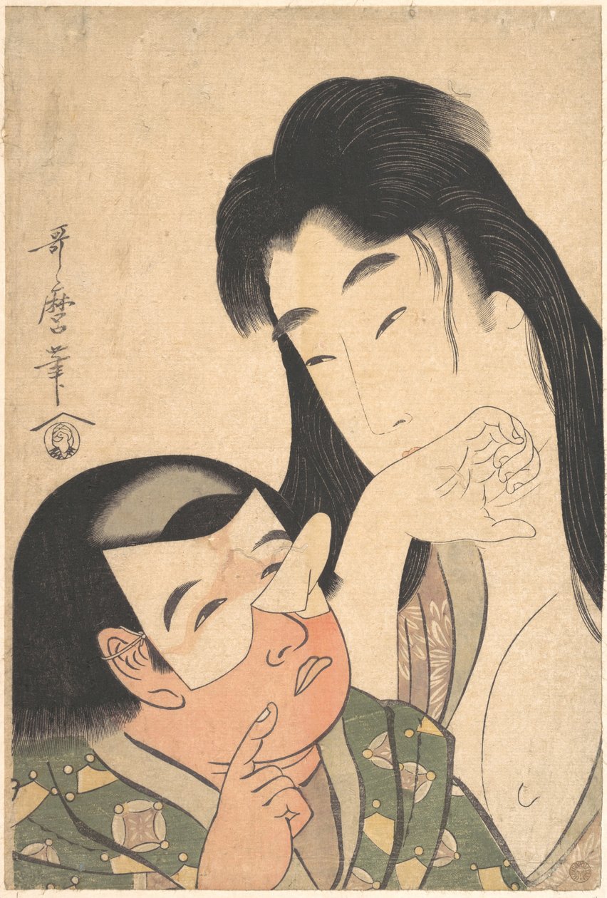 Yamauba ja Kintarō tekijältä Kitagawa Utamaro