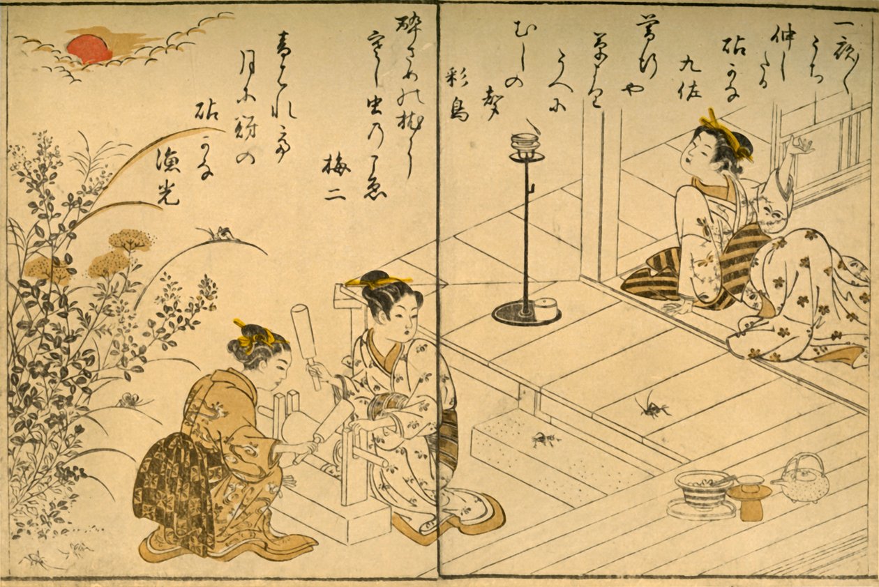 Tee, 1775, 1924. tekijältä Kitao Shigemasa