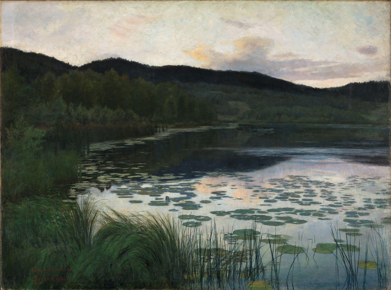 Kesäyö, 1886 tekijältä Kitty Lange Kielland