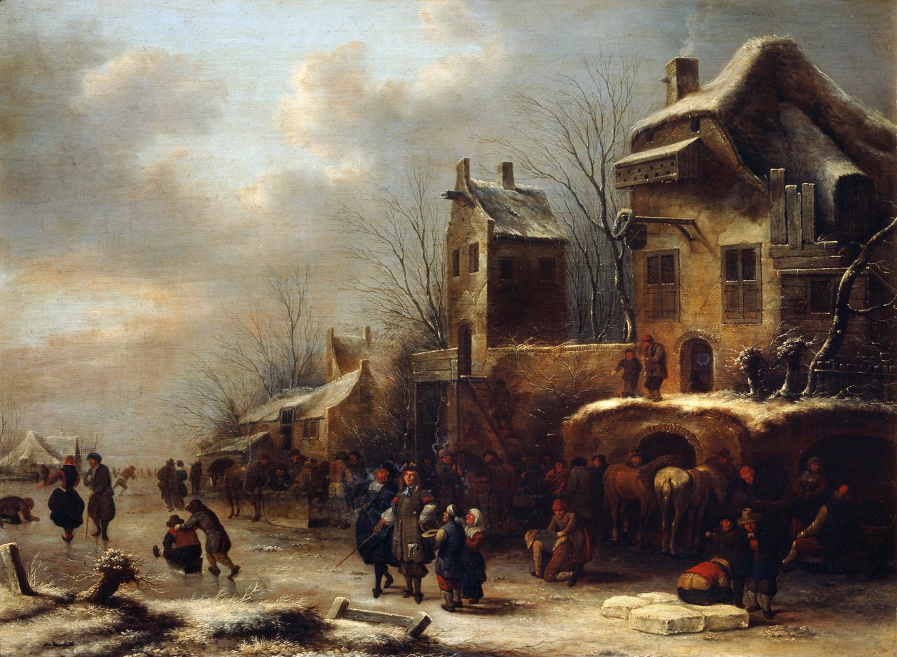 Luistinrata joella, 1665 tekijältä Klaes Molenaer