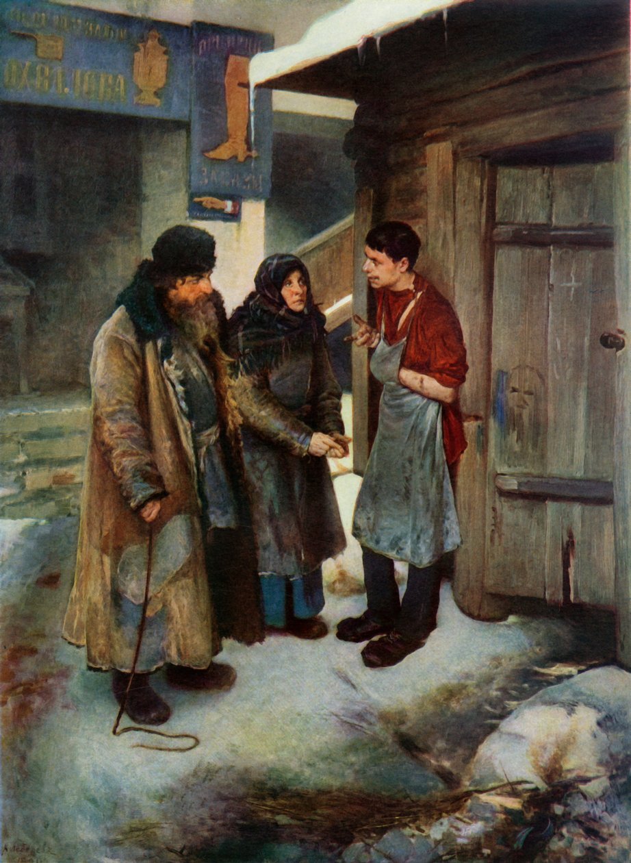 "Paying a Visit to their Son", 1894, 1965. tekijältä Klavdi Vasilevich Lebedev