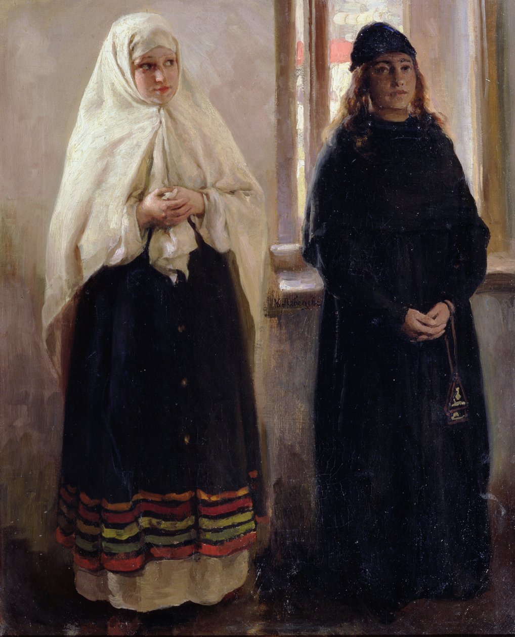 Kaksi maailmaa (öljy kankaalle) tekijältä Klavdiy Vasilievich Lebedev