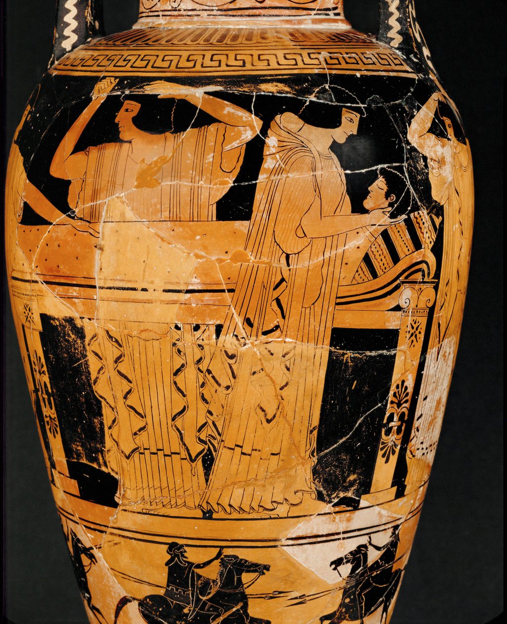 Proteesi, ruumiin asettaminen ... tekijältä Kleophrades Painter (fl.500 475 BC)