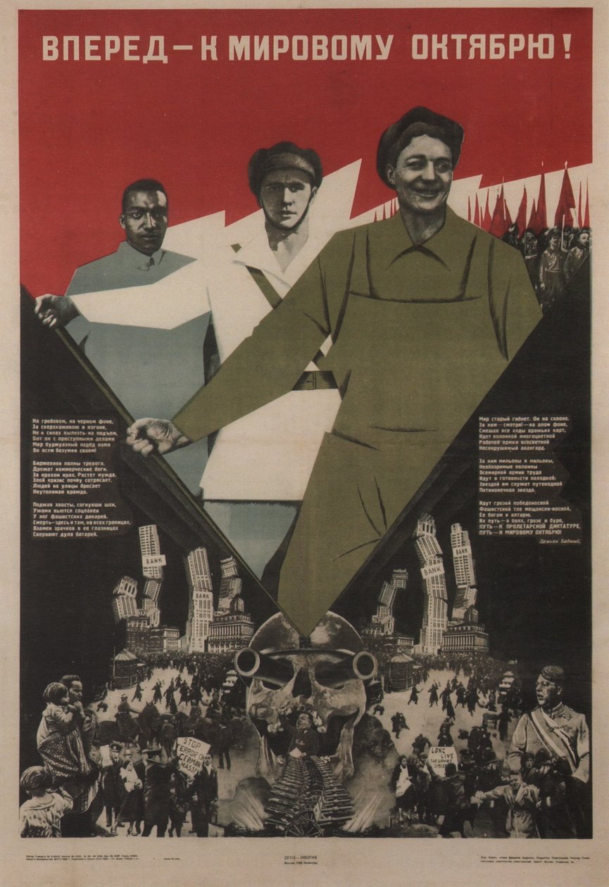 Eteenpäin maailma lokakuu!, 1933 tekijältä Klinch