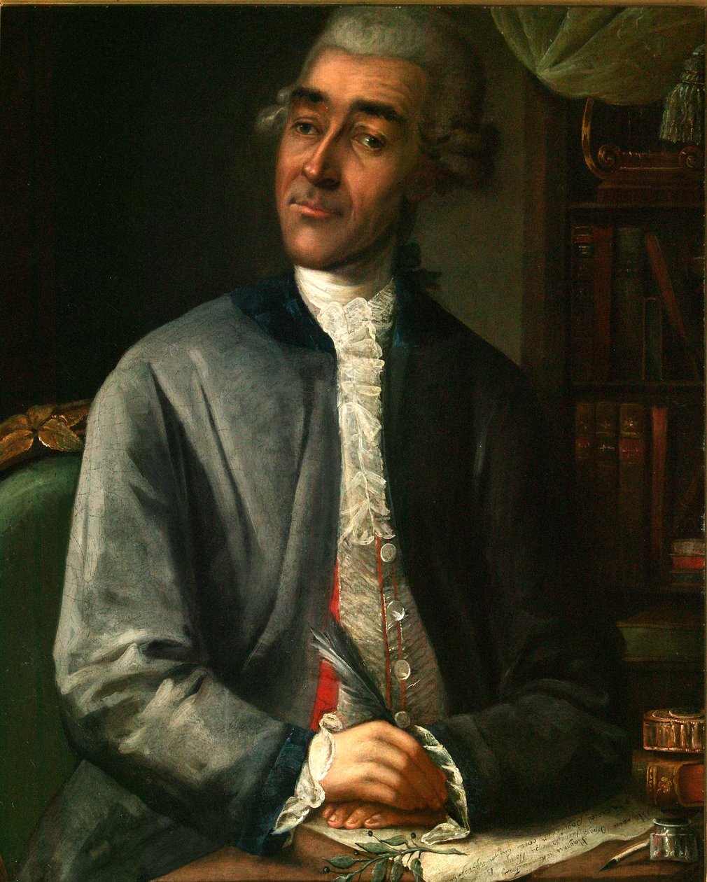 Muotokuva kirjailija Vasili Grigorjevitš Rubanista 1742-1795, 1786 tekijältä Klipekov
