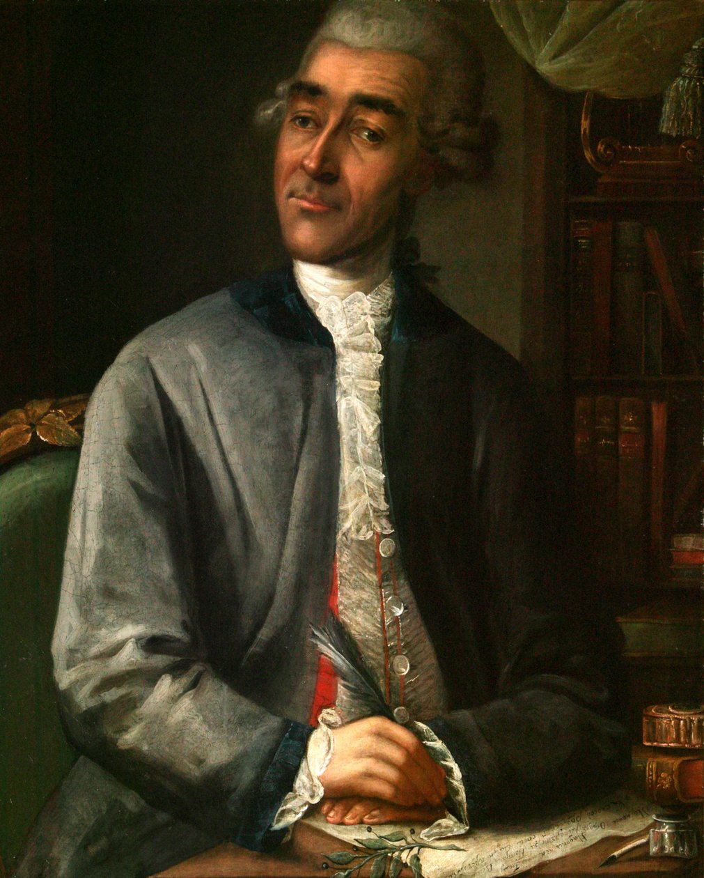 Muotokuva kirjailija Vasili Grigorjevitš Rubanista, 1742-1795, 1786. tekijältä Klipekov