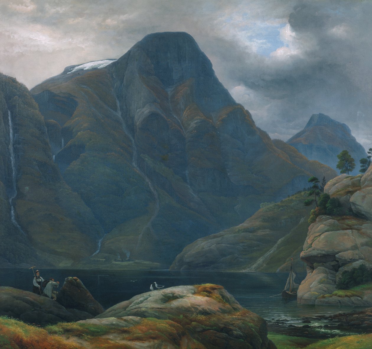 Saapuminen Nærøyfjordeniin ( vuono) tekijältä Knud Andreassen Baade