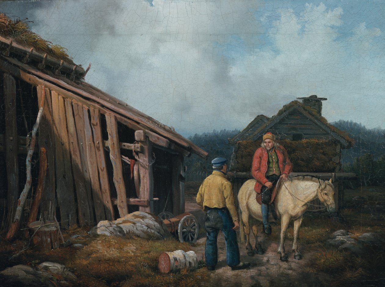 Mies hevosen selässä tekijältä Knud Bergslien