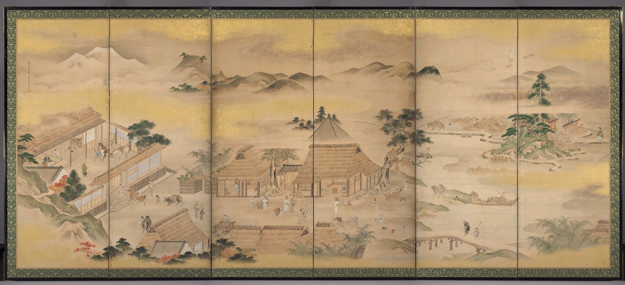 Kevät ja syysviljely Syksy, 1700-luku. tekijältä Ko Sukoku