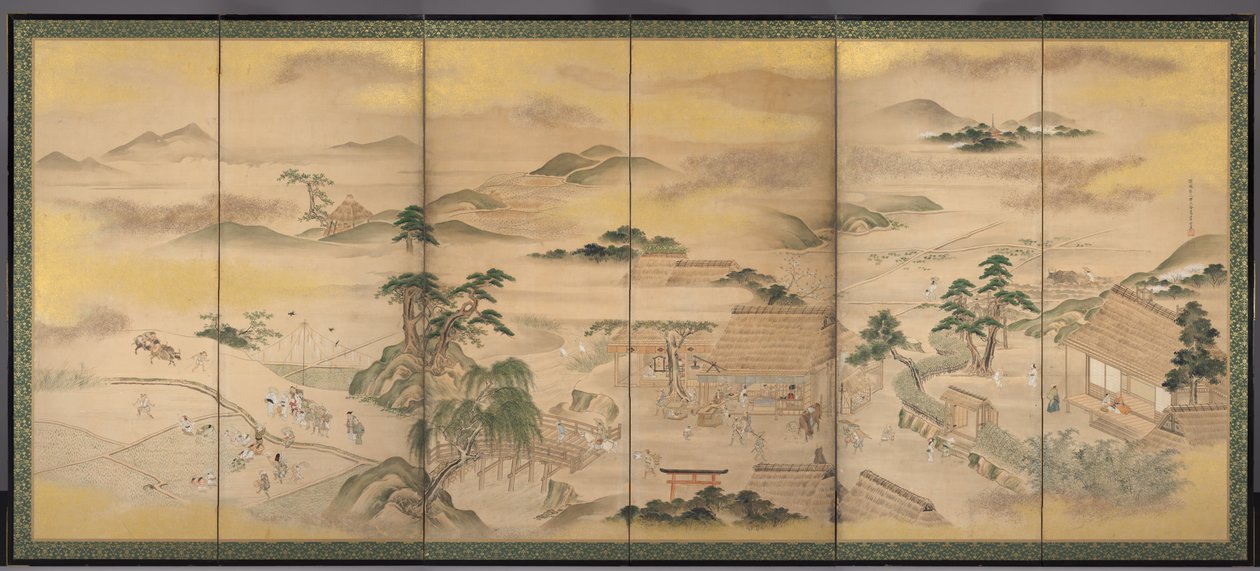 Kevät ja syysviljely Kevät, 1700-luku. tekijältä Ko Sukoku