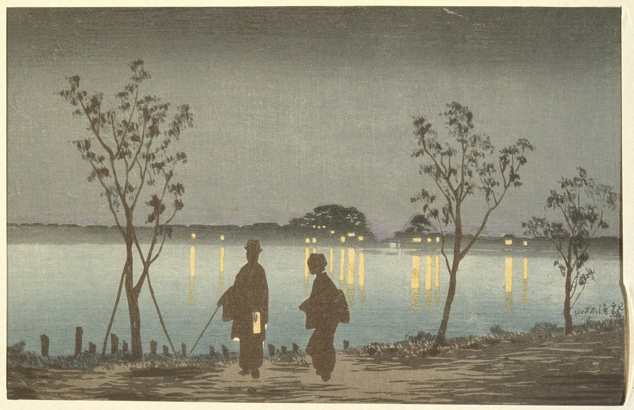Yö Sumidajoella tekijältä Kobayashi Kiyochika