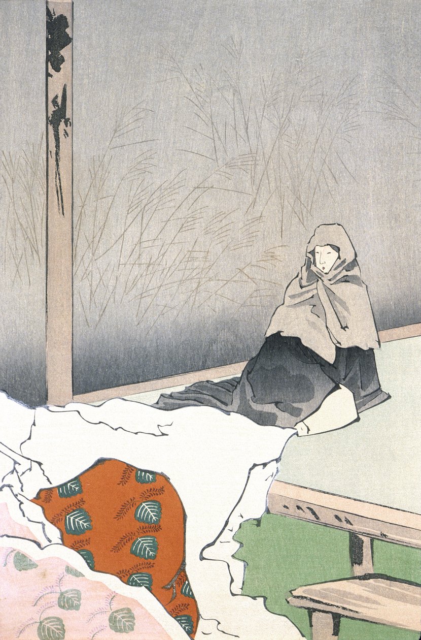 Tanssija Hotoke Gozen Giōjissa tekijältä Kobayashi Kiyochika