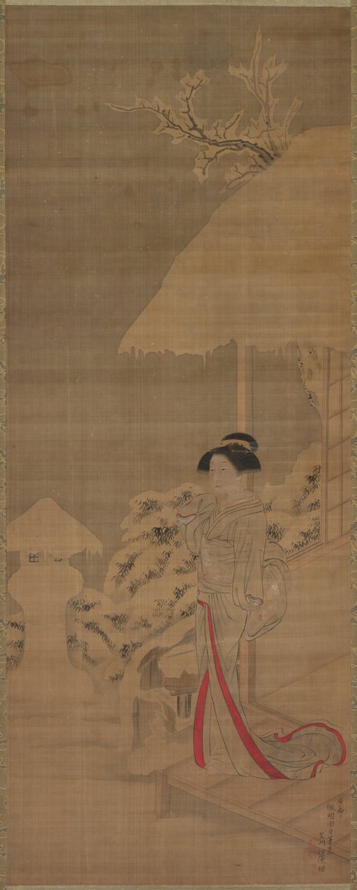 Kauneus Bijin lumessa, 1700-luvun loppu - 1800-luvun alku. tekijältä Kokan Shiba