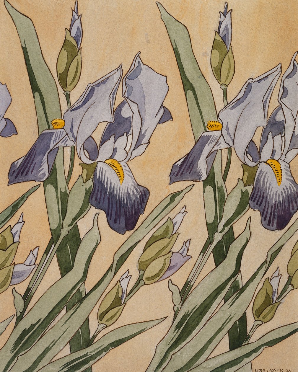Iris, 1898 tekijältä Koloman Moser