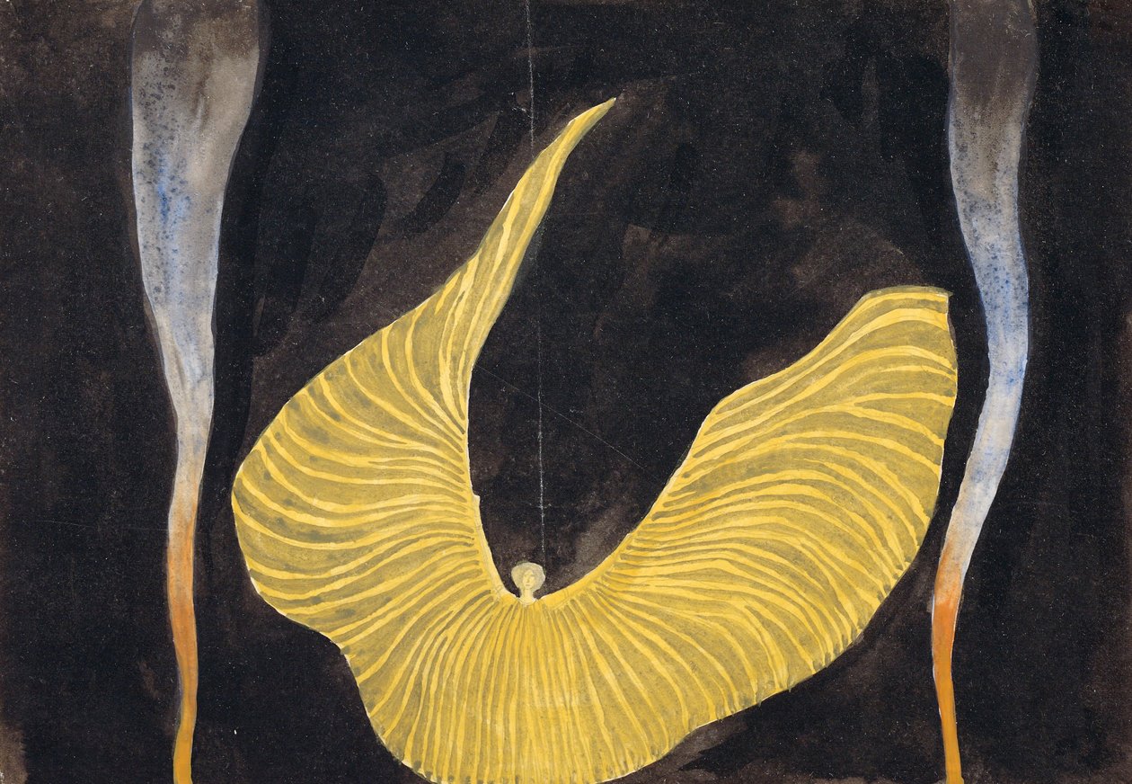 Loïe Fuller tanssissa arkkienkeli, 1902 tekijältä Koloman Moser