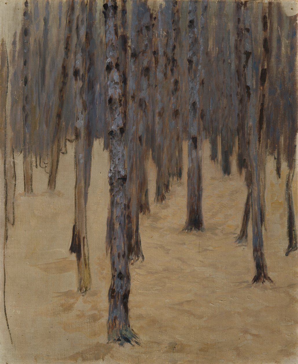Evangelista un bosc de coníferes a la neu finlandesa Lucas Els quatre evangelistes (títol de la sèrie) tekijältä Koloman Moser