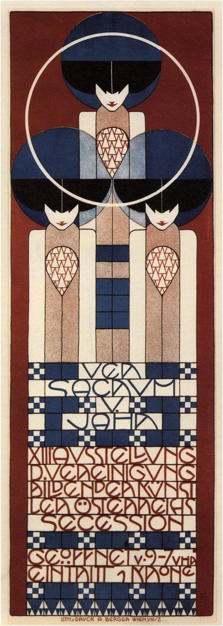 Wienin Secession-näyttelyn juliste, 1902 tekijältä Koloman Moser