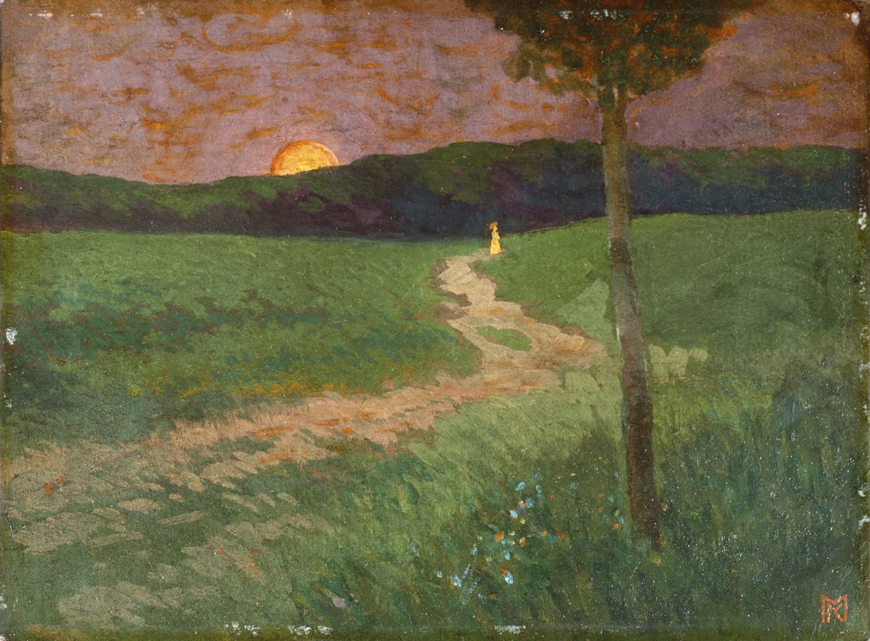 Kesäilta (öljy kankaalle) tekijältä Koloman Moser