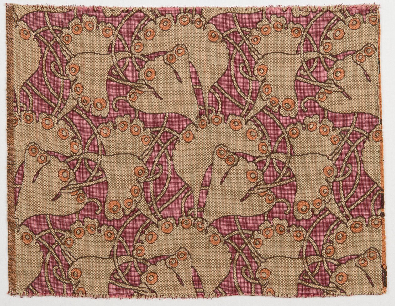 Tekstiilisuunnittelu, 1898. tekijältä Koloman Moser
