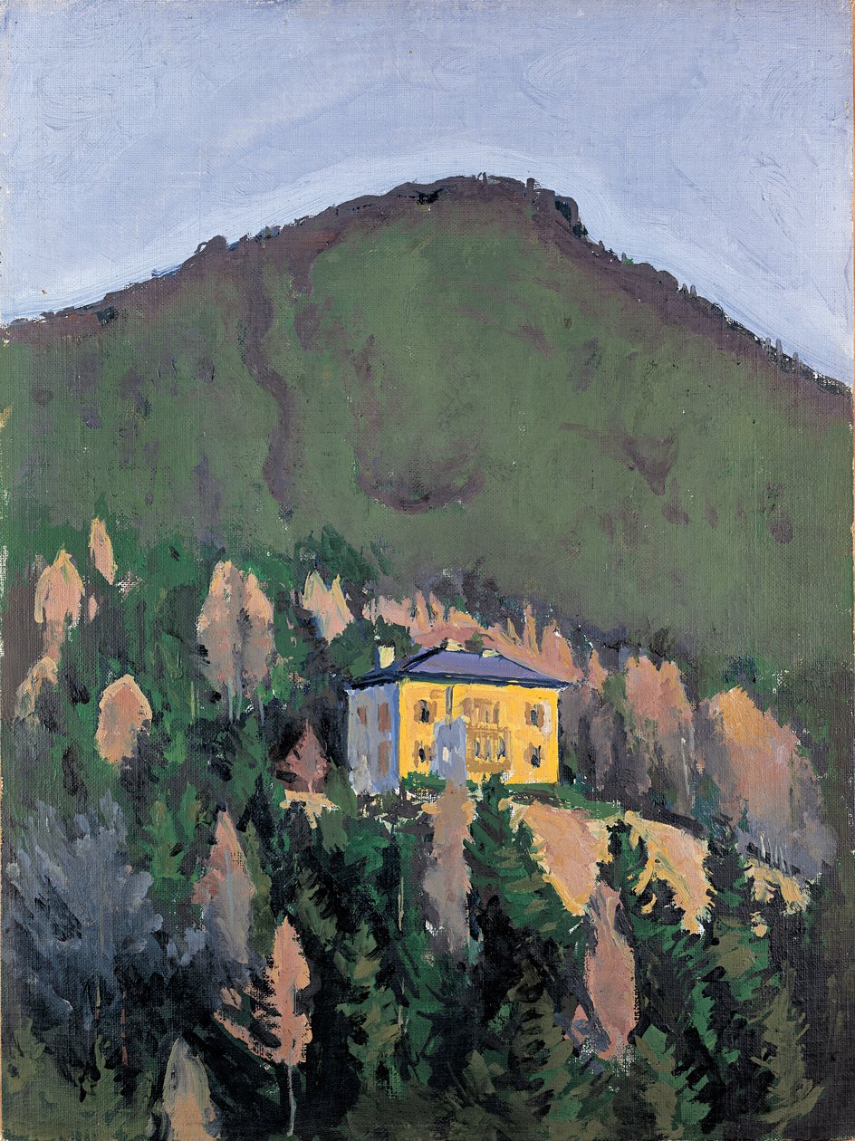Villa Mautner Markhof am Semmering - Villa Mautner Markhof Semmeringissä ... (öljy kankaalle) tekijältä Koloman Moser