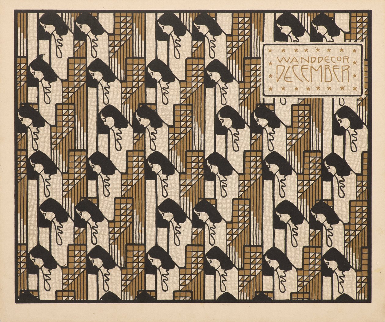 Seinäkoriste joulukuu, 1901. tekijältä Koloman Moser