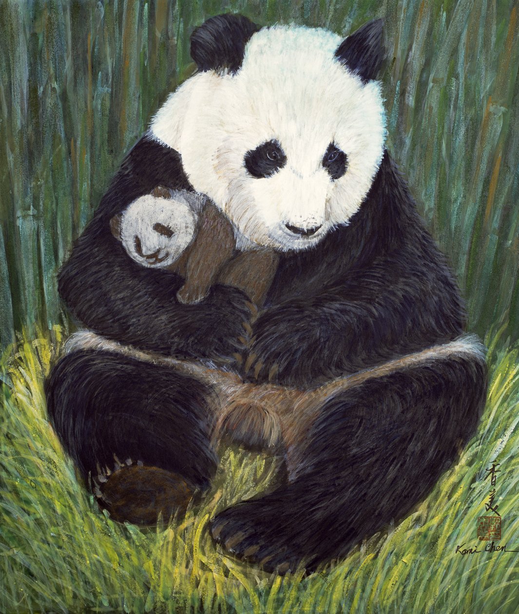 Nap Time, 2004 (guassi silkillä) tekijältä Komi Chen