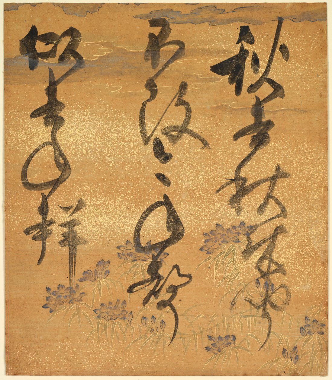Osa runousantologiasta: Cicada, Shinsen Roeishu, 1500-luvun loppu - 1600-luvun alku. tekijältä Konoe Nobutada