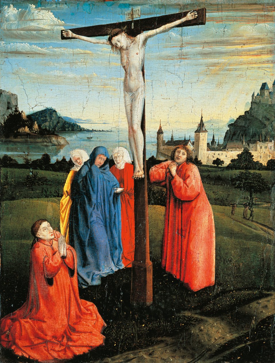 Kristus ristillä, n. 1430-1433 (öljy paneelissa) tekijältä Konrad Witz