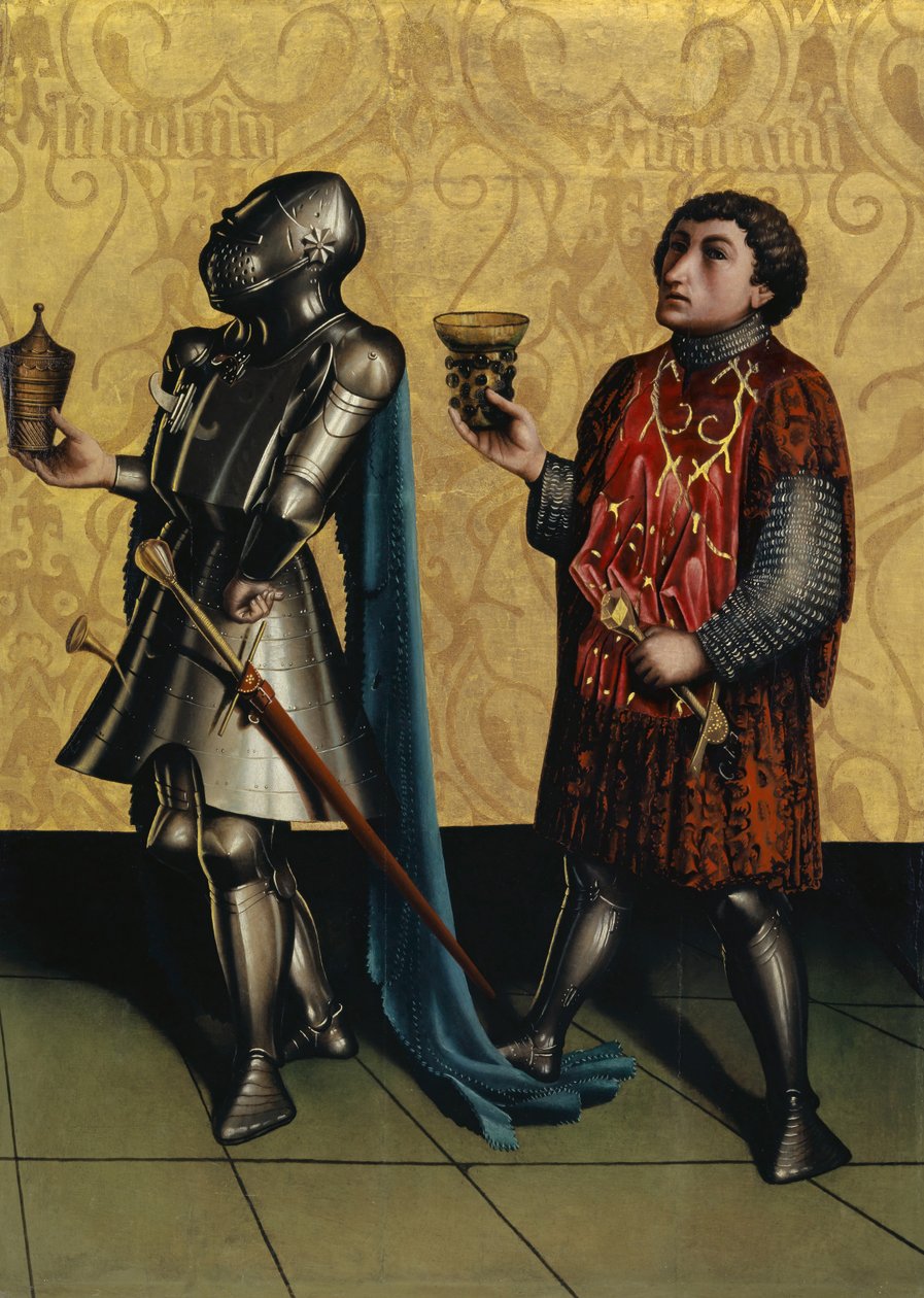 Sibbecai ja Benaja Heilspiegelin alttaritaulusta, noin 1435 (sekatekniikka tammipaneelille). tekijältä Konrad Witz