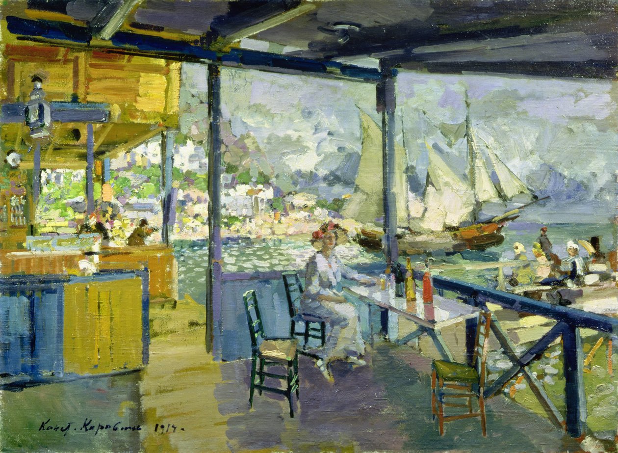 Kahvila Gursuphissa, 1914 tekijältä Konstantin Alekseevich Korovin