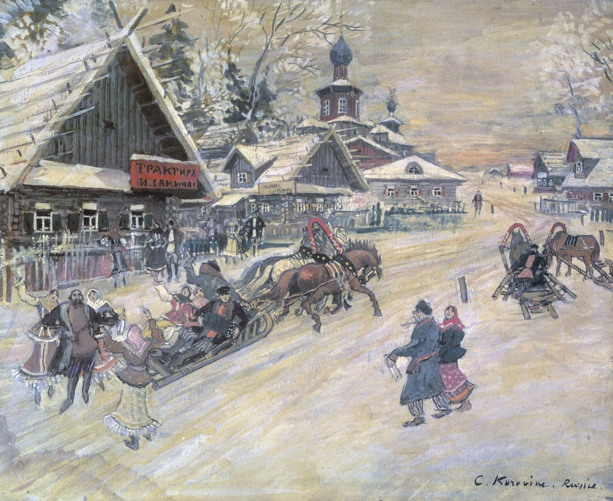 Juhlakävely, Venäjä tekijältä Konstantin Alekseevich Korovin