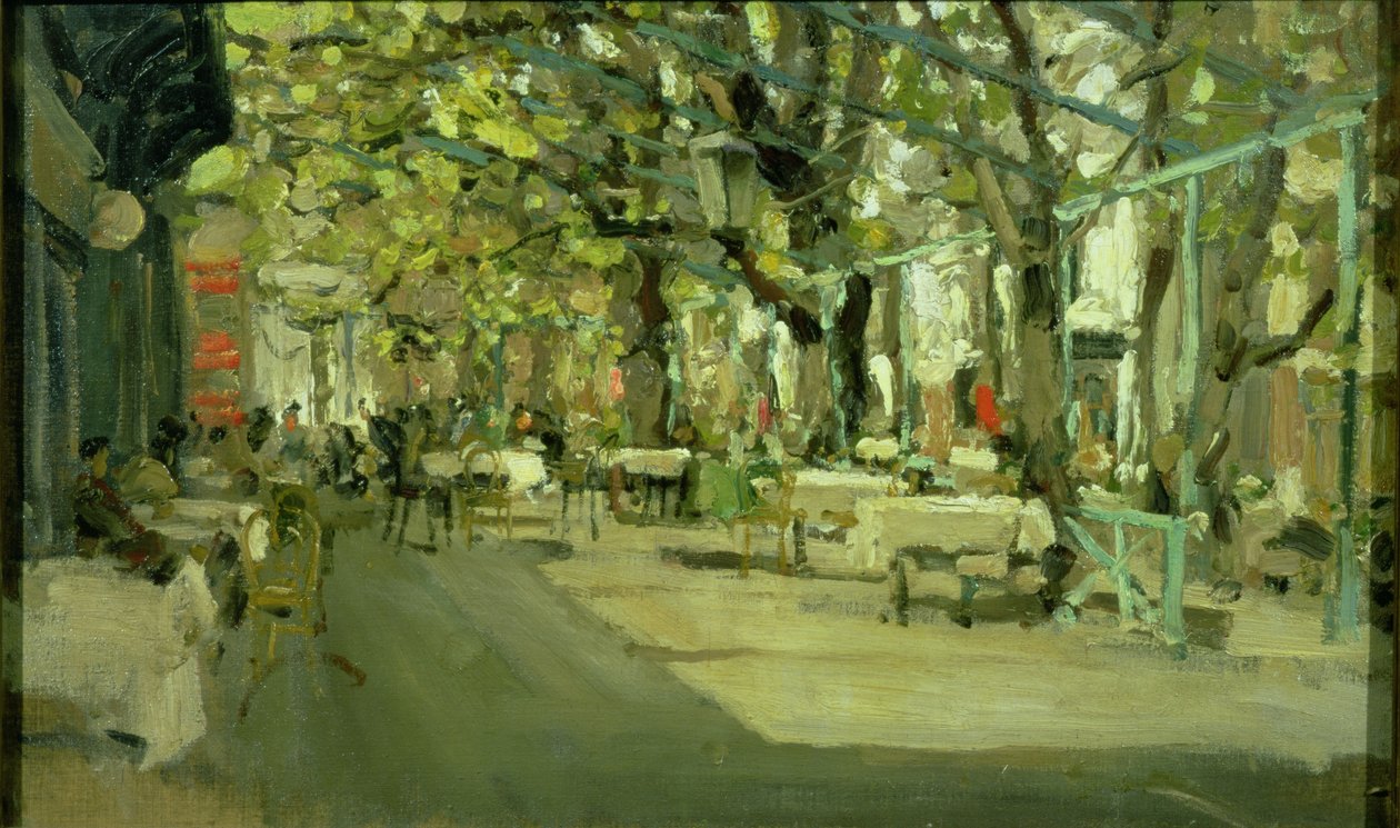Kahvila Jaltassa, 1905 tekijältä Konstantin Alekseevich Korovin