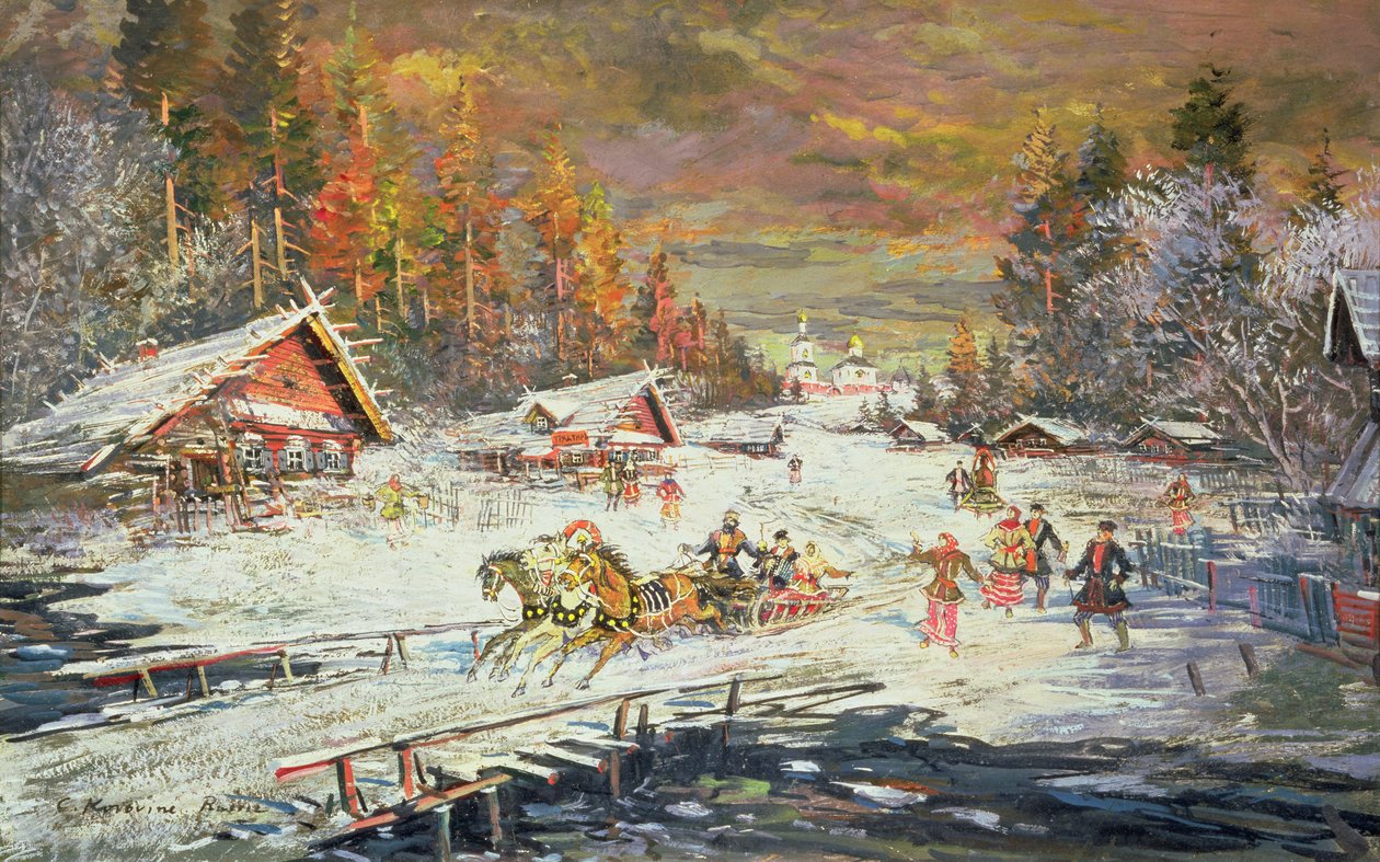 Venäjän talvi 1900-10 tekijältä Konstantin Alekseevich Korovin