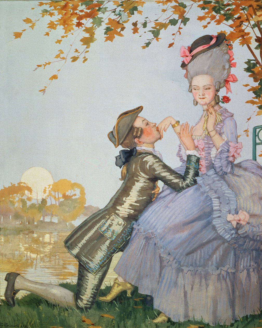 Ensimmäinen rakkaus, 1916 tekijältä Konstantin Andreevic Somov