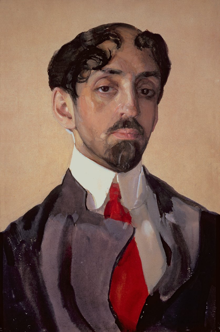 Muotokuva Mihail Kuzminista (1875-1936), 1909 tekijältä Konstantin Andreevic Somov