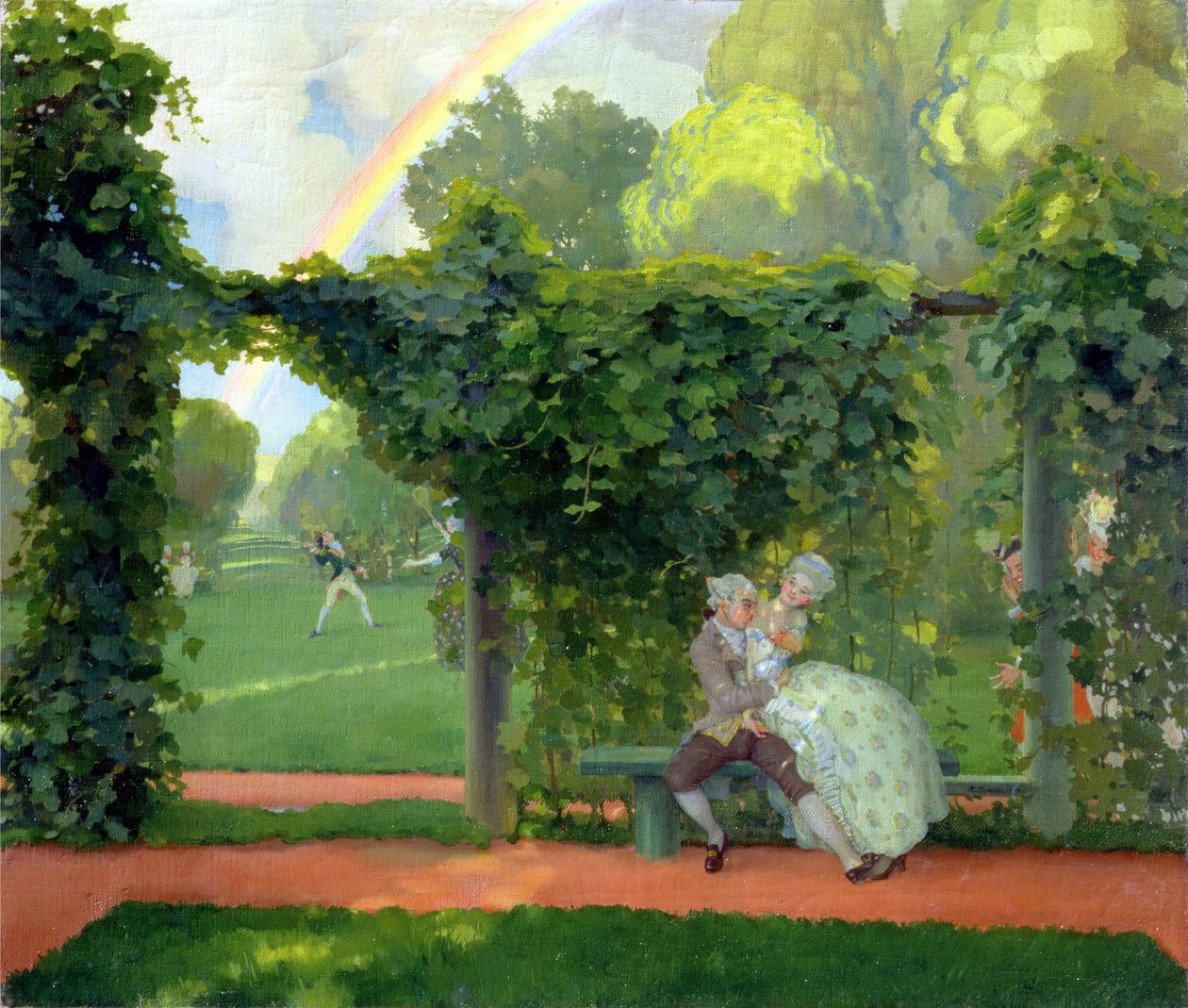 Pilattu suudelma, 1908 tekijältä Konstantin Andreevic Somov