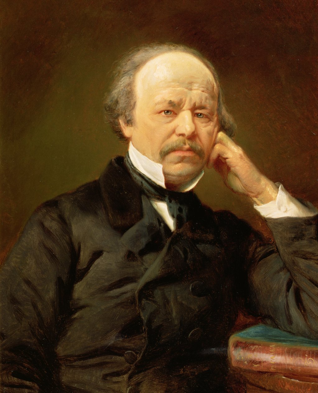 Muotokuva säveltäjä Aleksandr Sergeyvich Dargomyzhskystä (1813-69) tekijältä Konstantin Egorovich Makovsky