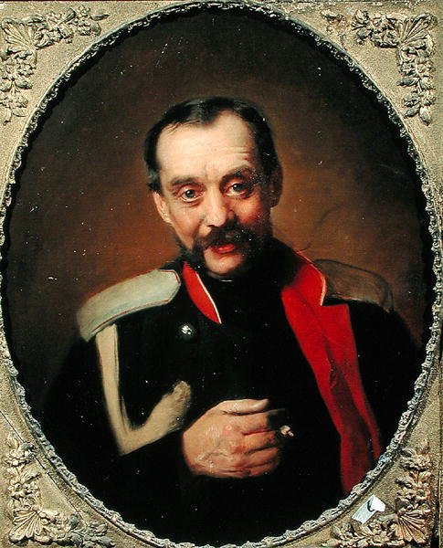Muotokuva säveltäjä Cesar A. Kyuista (1835-1918) tekijältä Konstantin Egorovich Makovsky