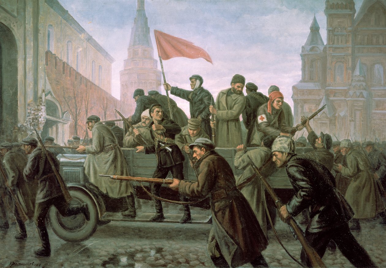 Moskovan Kremlin valtaaminen 1917, 1938 tekijältä Konstantin Ivanovich Maximov