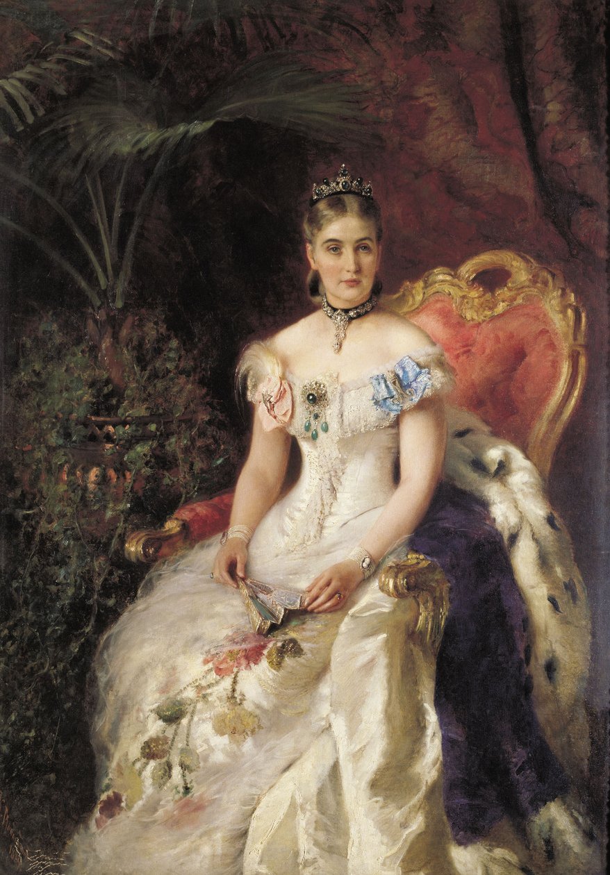 Kreivitär V.A. Volkonskajan muotokuva 1848-1924 tekijältä Konstantin Egorovich Makovsky