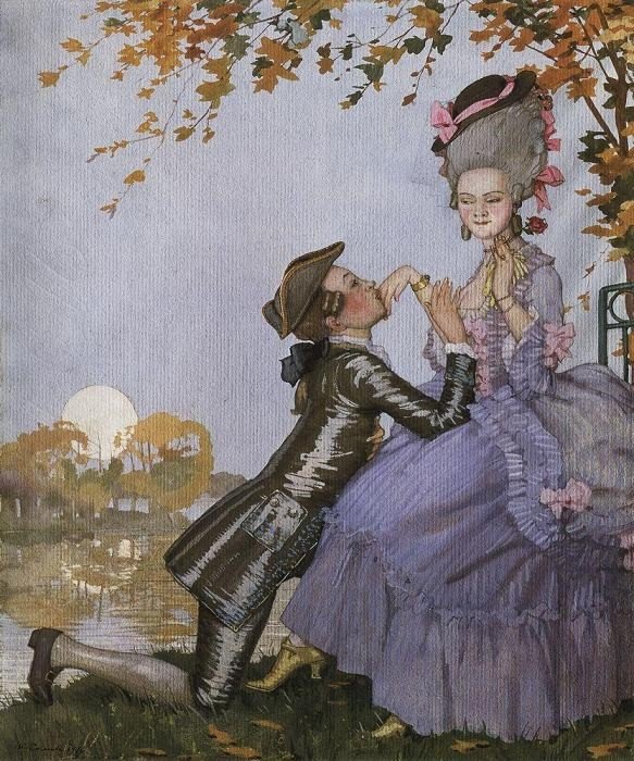 Nuori mies ja nainen. N tekijältä Konstantin Andreevic Somov