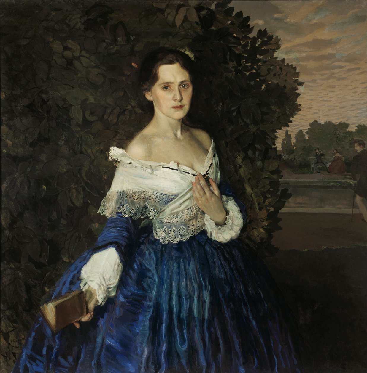 Neiti sinisessä. Muotokuva Ye.M. Martynova tekijältä Konstantin Andreevic Somov