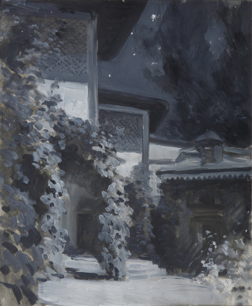 Bakhchisarayn palatsi. Kuvitus A. Pushkinin runoon Bahçesarayn lähde tekijältä Konstantin Alekseevich Korovin