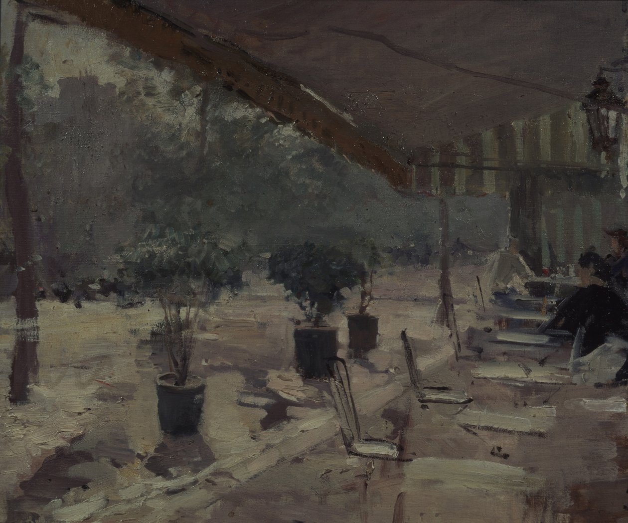 Kahvila Pariisissa, 1890-luku tekijältä Konstantin Alekseevich Korovin