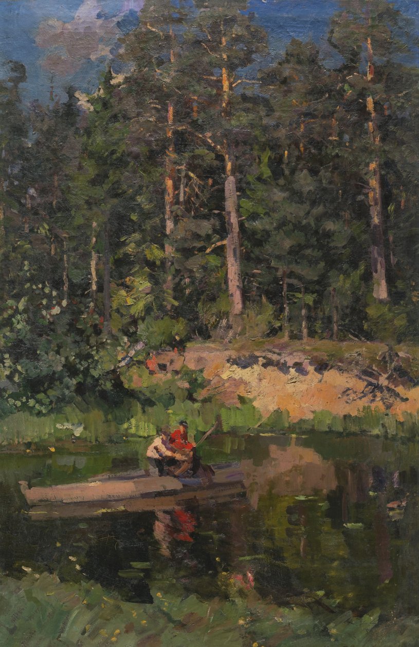 Kalastajat Okhotinossa, 1916 tekijältä Konstantin Alekseevich Korovin