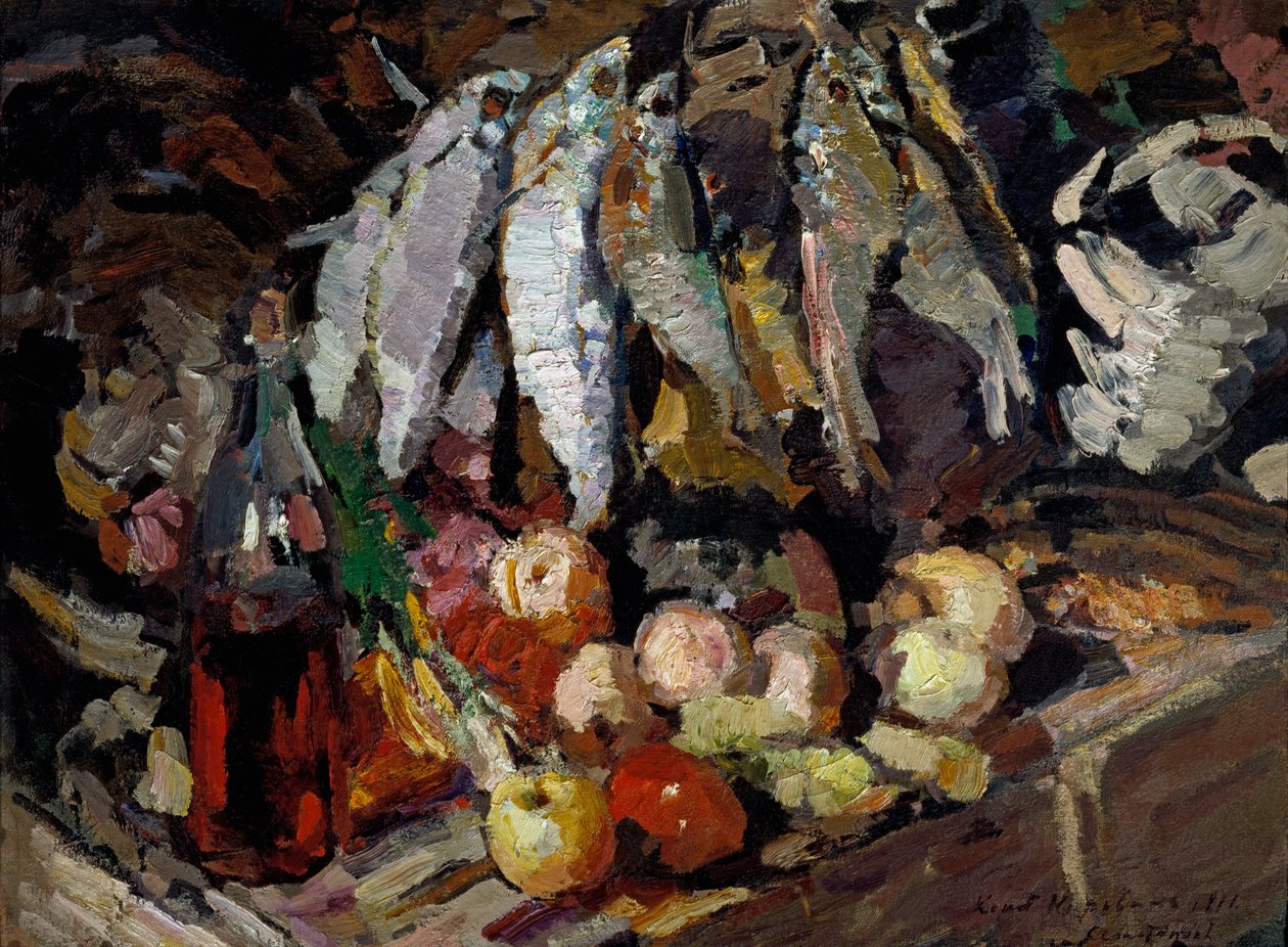 Kalat, viinit, hedelmät tekijältä Konstantin Alekseevich Korovin